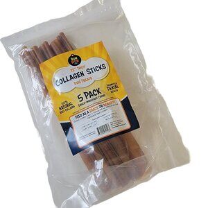 Bow Wow Labs Natural Collagen Sticks for Dogs 12 Inch 16-30 Pound Dog Thick New